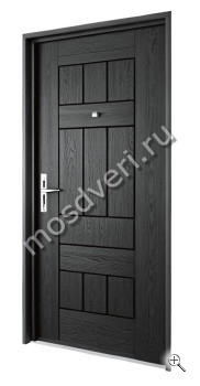 Металлическая дверь в квартиру с отделкой из МДФ коричневая - купить от производителя Мосдвери Металлическая дверь в квартиру с отделкой из МДФ коричневая
